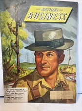 Vintage 1947 Nations Business Magazine American History Political Ads Galore!
