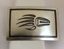 Solid Silver Belt Buckle