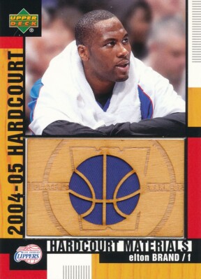 Elton Brand 2004-05 Upper Deck Hardcourt Materials #HCM-EB Los Angeles Clippers