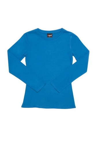 LADIES TEES LONG SLEEVE T-SHIRT I 100% COTTON PLAIN BLANK TEES I SIZE 8 - 18 - Picture 10 of 13