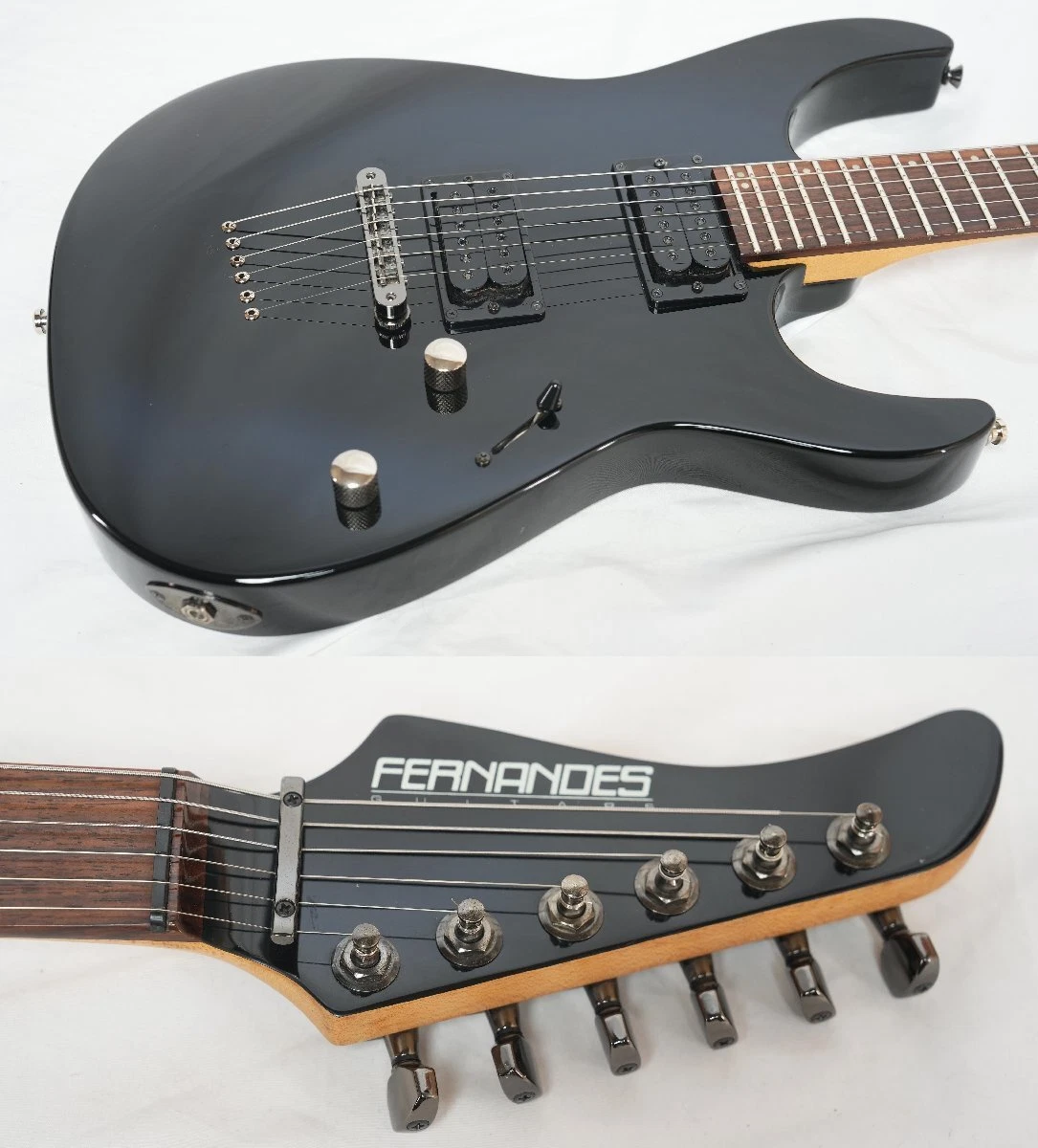 Fernandes Revolver XX06 Black Model Reverse Head Made in 2007 S/N FG07060091