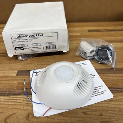 NEW Hubbell OMNIDT2000RP-U PIR & Ultrasonic Sensor W/intellidapt W/relay & P.C.