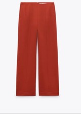 $119 HUGE HUGE SALE NWT ALMOST 90% OFF VISCOSE RED ZARA PANTS SIZE XS