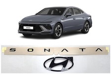 Genuine Oem Hood Trunk Letter Glossy Black Emblem For 2024 Hyundai Sonata