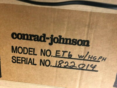Conrad Johnson ET6 Preamplfier with High Gain Phono Stage 