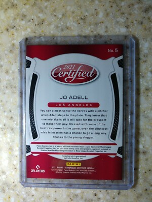 2021 Chronicles CERTIFIED AUTO AUTOGRAPH ROOKIE RC JO ADELL #5