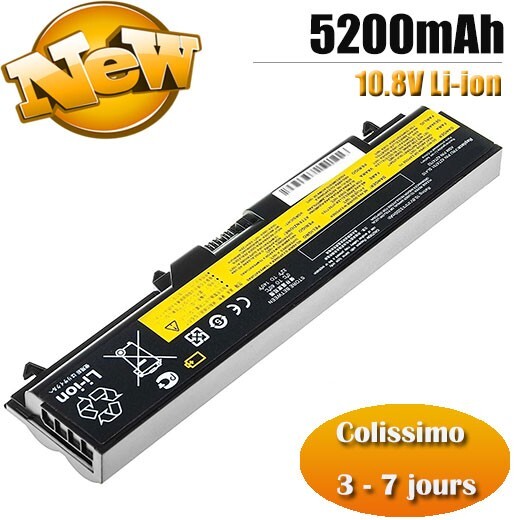 Batterie Lenovo ThinkPad T420 T410 et W520 - Modèle lithium-ion 4400mAh noir
