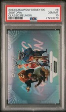 2023 Kakawow Phantom Disney 100 ZOOTOPIA Classic Reunion #6  PSA 10🦁🐰🦊🦥🦬