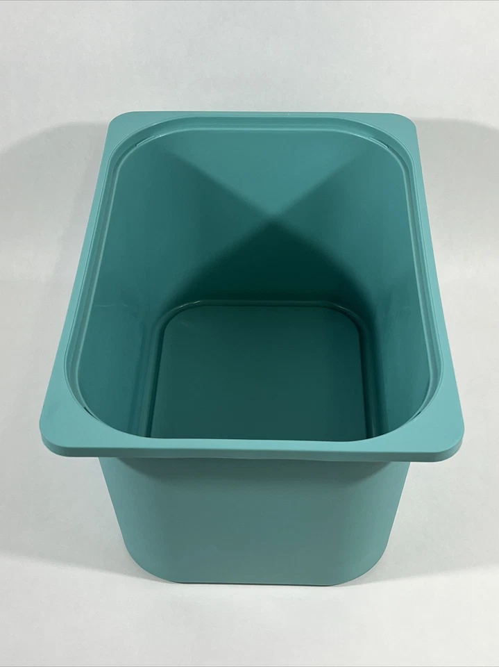 Caja de Almacenamiento Grande Ikea Trofast Turquesa 16 1/2 x 11 3/4 x 9" Nueva Foto 3 de 4