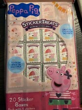  NEW Valentine Sticker Treats 20 Boxes Peppa Pig 5 Stickers Each Valentines