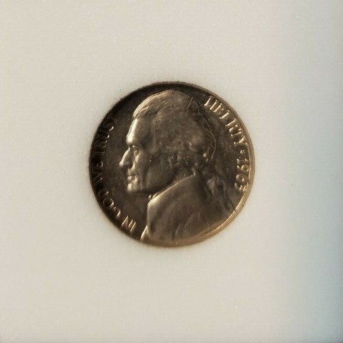 1963-D Jefferson Nickel 5 Cent / Brillante unzirkulierte Münze - Bild 3 von 4