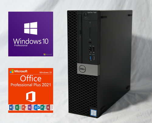 Dell Optiplex 7060 Intel i7-8700 SFF Desktop 1TB SSD 16GB RAM Microsoft Office - Picture 1 of 6