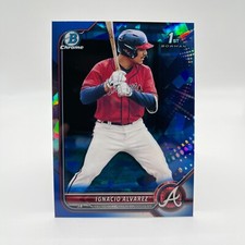 2022 Bowman Draft Chrome Sapphire Ignacio Nacho Alvarez Jr. #BDC-125 Braves QTY