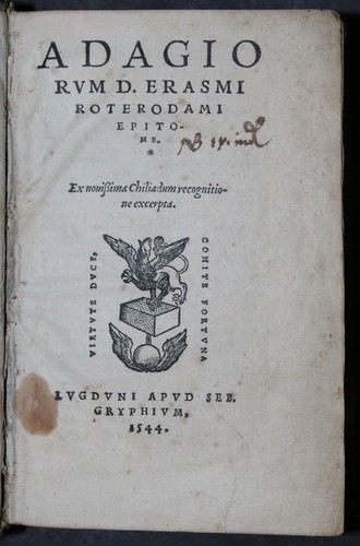 SAMMELBAND,ERASMUS VON ROTTERDAM & ARISTOTELES,2 WERKE IN EINEM BUCH,1544-49,RAR - Picture 3 of 8