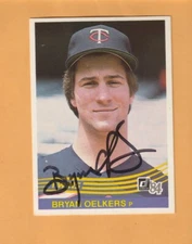 Bryan Oelkers Minnesota Twins AUTO Signed 1984 Donruss Maryland Heights MO 5Q