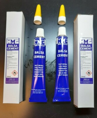 2 x HMG Balsa Zement Modellflugzeug # AlS-5931