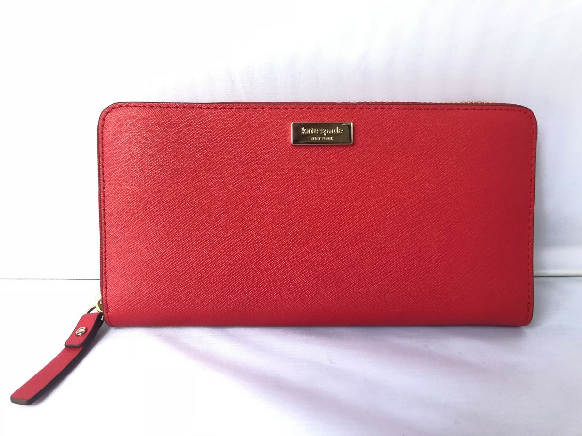 NWT Kate Spade New York Laurel Way Neda Wallet in Crabred