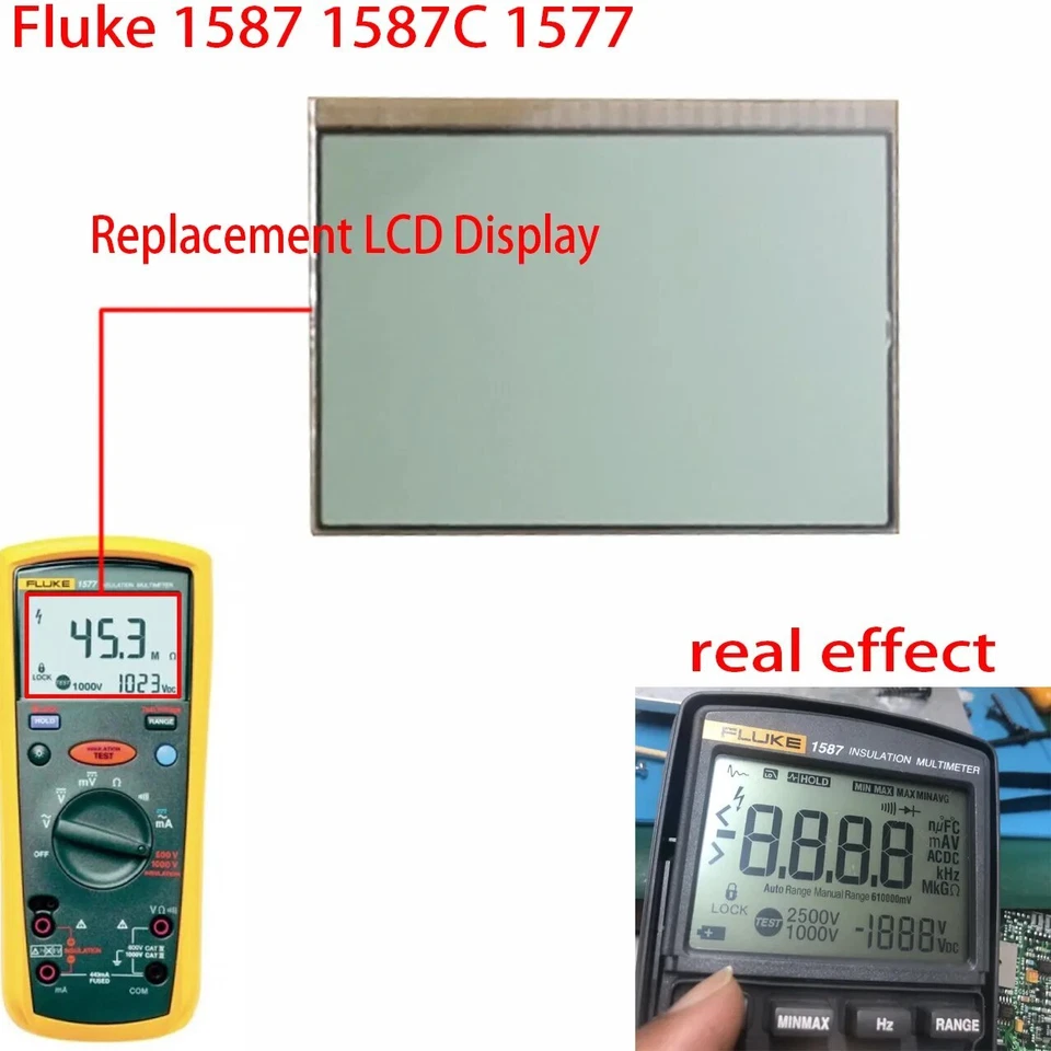 New For FLUKE 1587 1577 1587c Lcd Display Repair Accessories Parts - Image 2 of 2