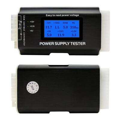 Computer Power Supply Tester ATX/ITX/IDE/HDD/SATA 1.8'' LCD Aluminum Alloy