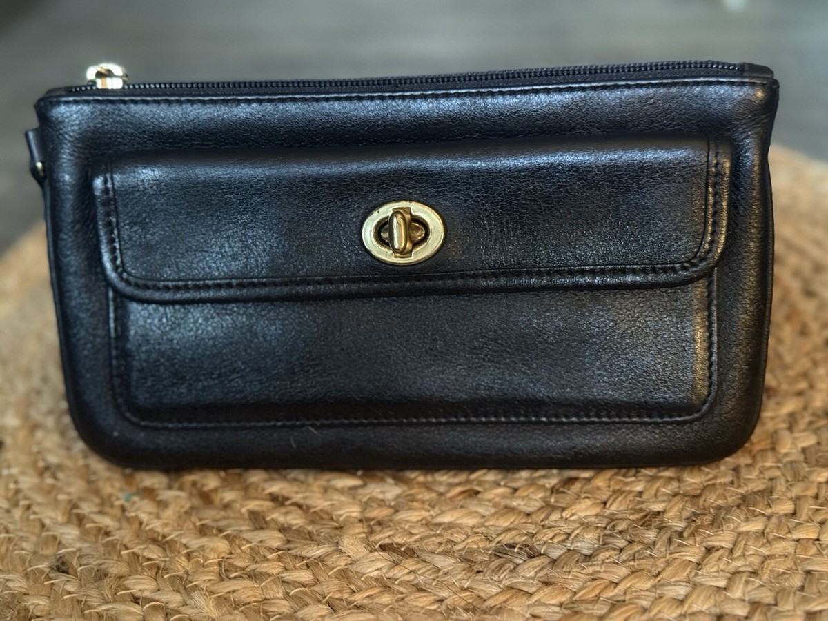 Lot Of 2 Vintage Legacy COACH Front Flap Turn Lock pocket Clutch