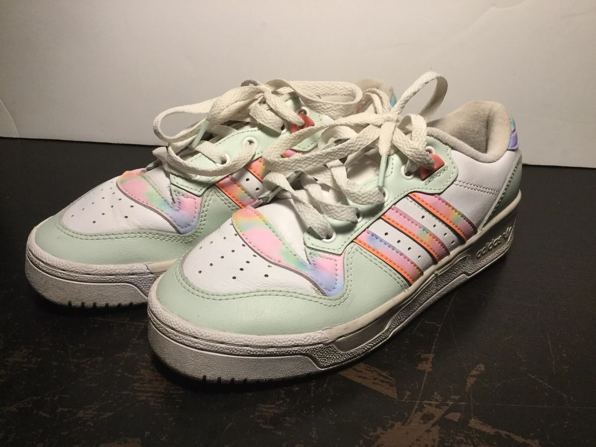 Eliminar regular lucha Adidas Women&#039;s White Pastel Madness Shoes Sneakers 281001 Size 6 Pink  Rainbow | eBay