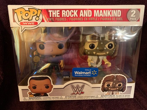 Funko Pop! WWE The Rock Mankind 2Pack 