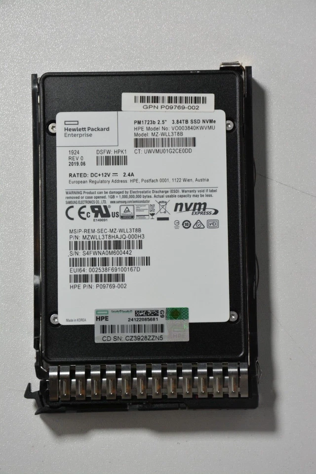 HP HPe DL560 G9 Gen9  4x Xeon E5-4650 V4 2.10GHz 512GB, 4x3.84TB NVMe U.2 HP Ent - Image 3 of 3