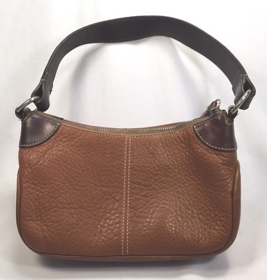 Dooney Bourke Brown All Weather Classic Purse Interior Zippered Pocket  AWL