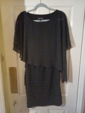 Women's Bodycon LBD Dress Black Fitted Size 6