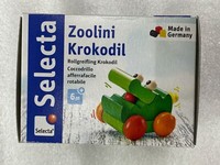 Selecta Babywelt Zoolini Krokodil Holzspielzeug Babyspiel Rollspielzeug 61040