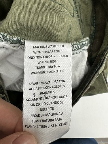 Dickies Juniors Jeans Size 1 Green Camo Denim Skinny - Picture 5 of 12