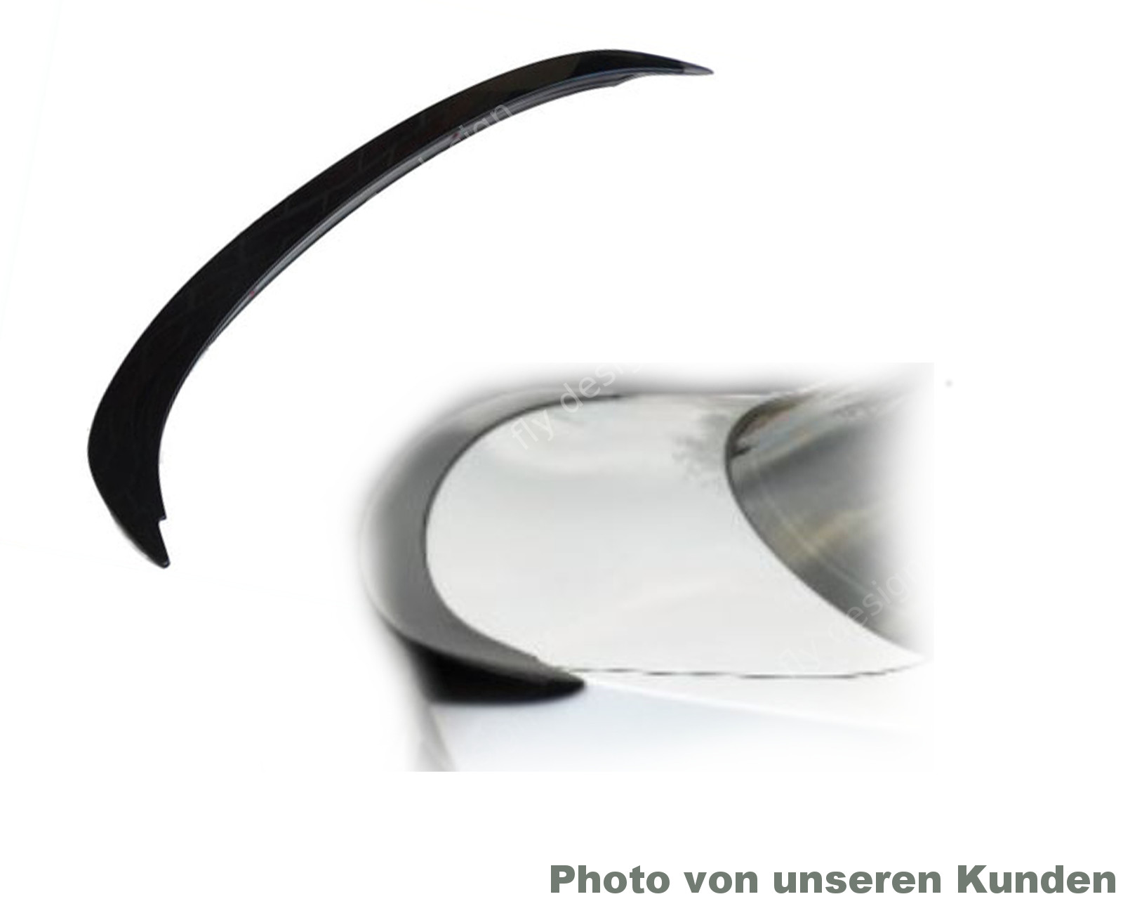 passend für BMW E90 Sport Tuning spoiler trunk lip flap diffuser rear bumper bod