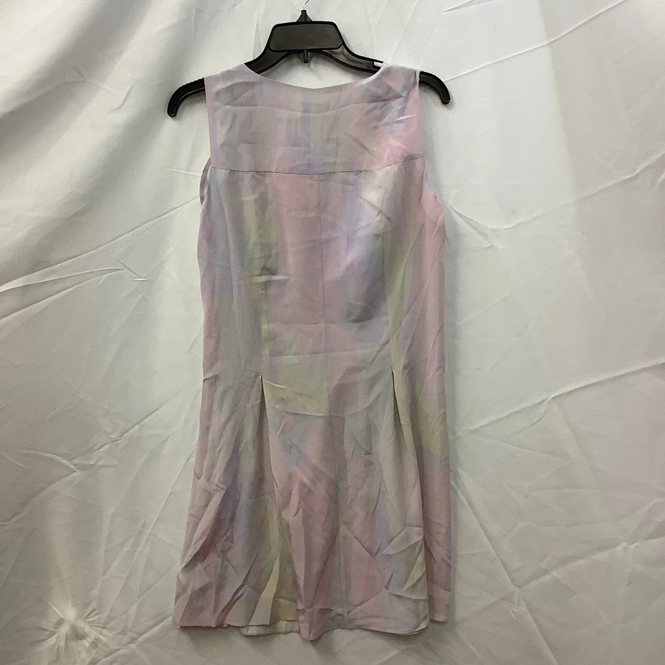 Vestido para mujer Club Monaco multicolor pastel tie dye seda talla 6 Foto 3 de 4