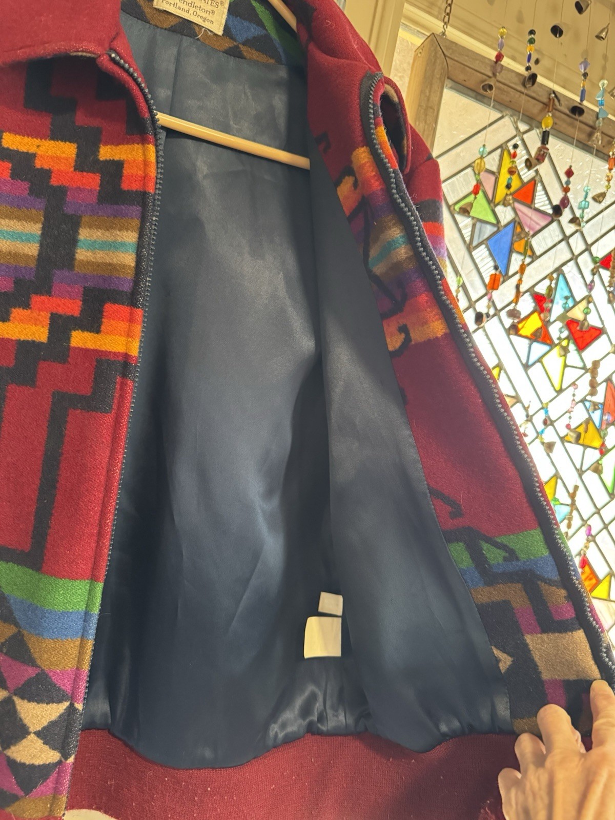 Vintage Pendleton Jacket Small Red High Grade Wes… - image 3