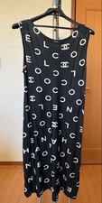 CHANEL 97P Logo Dress Size 42 Damaged