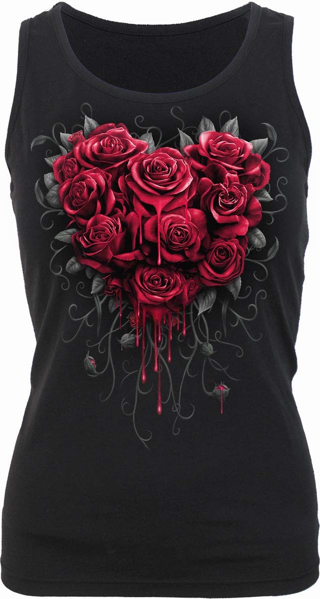 Spiral Women's Bleeding Heart T-Shirt XL Black