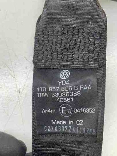 VW TOURAN 1T1, 1T2 Sicherheitsgurt hinten rechts 1T0857806B 1.40 23944944