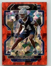 2021 Panini Prizm Kelvin Joseph Red Ice Rookie #385 RC Dallas Cowboys