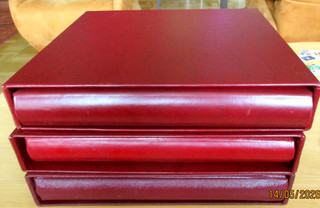 3 x SAFE RING BINDERS WITH SLIPCASE 14 RING 75 INSERT SHEETS WARRANTY WITH 2 POCKETS