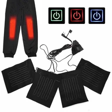 USB Electric Heating Pads Cloth Warming Heated Clothes Vest Jacket Pads Heater