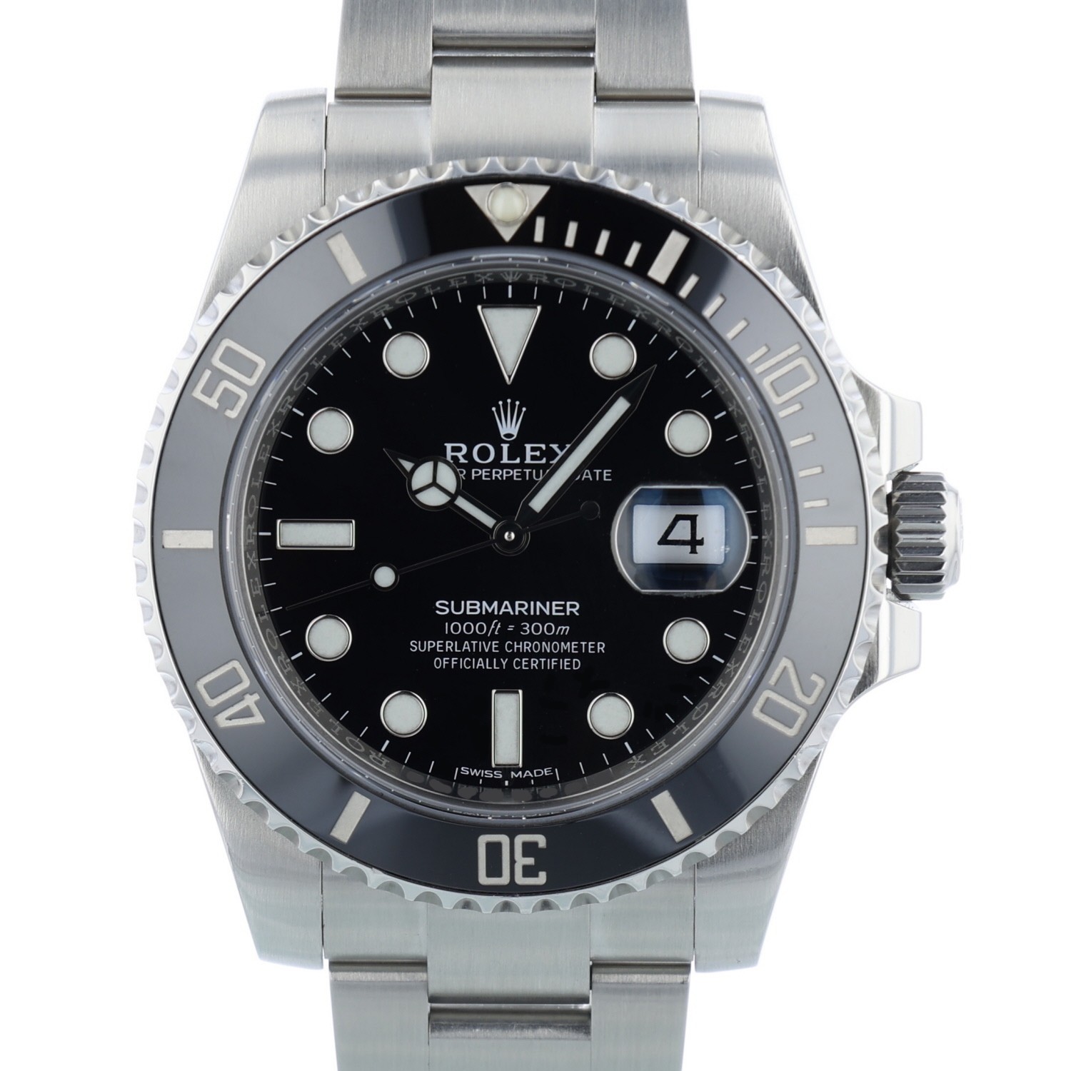 Rolex Submariner Date 116610LN 40 mm Black Dial Steel 2018 Box & Papers