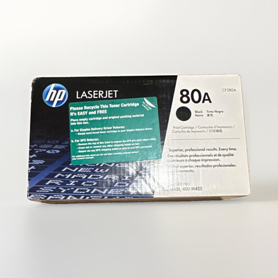 HP 80A CF280A Genuine Original Black Toner Cartridge for M401 M425 Laser
