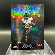 2025 Topps Chrome Derrick Henry #ACT-4 All-Chrome Serial /99 Baltimore Ravens