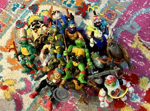 1989 Playmates Teenage Mutant Ninja Turtles Lot Of 15 Vintage Figures