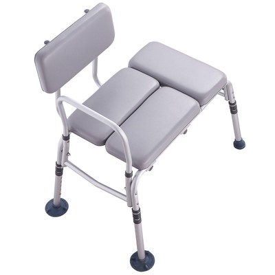 High Strength Shower Bench 500lb Rating Reversible Backrest Light Frame