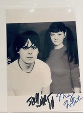 The White Stripes signed photo Jack White Meg White rare