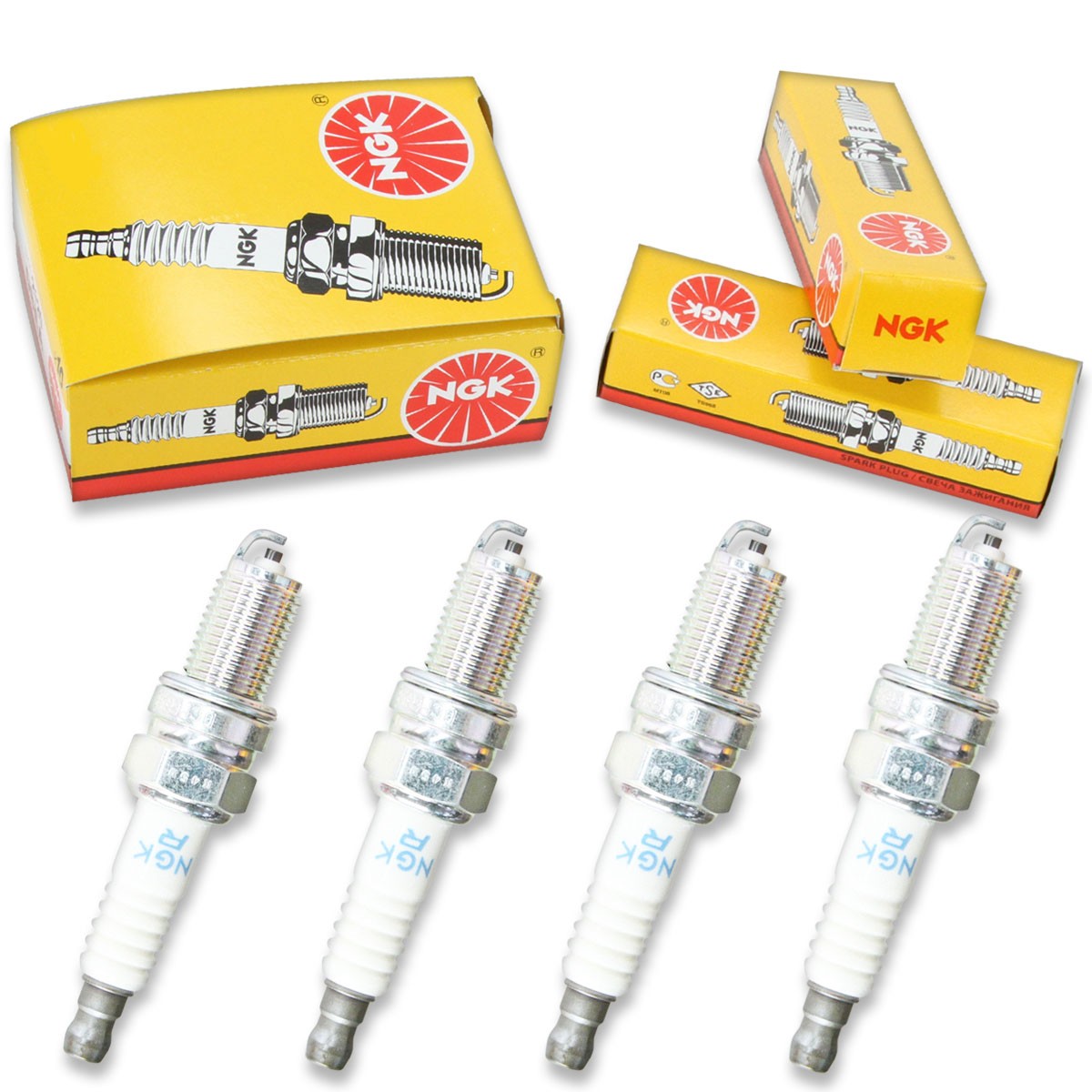 4pcs 2011 Honda VT1300CTA Interstate ABS NGK Standard Spark Plugs 1312cc di