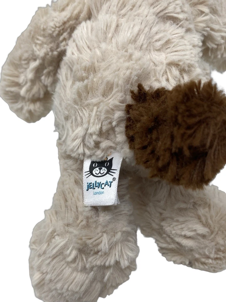 Jellycat London Squiggle Puppy Dog Plush Stuffed Animal Toy 8” Rare - Image 4 of 4