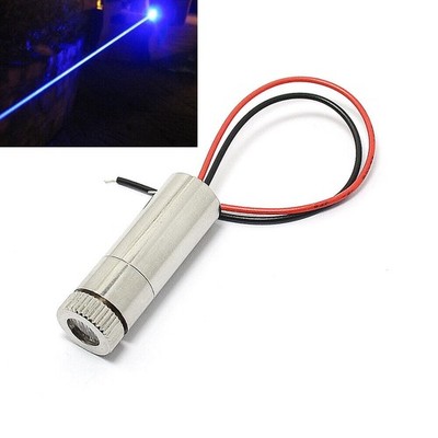 450nm 50mW 3V Blaue Laserdiode Modul Punktform 12x30mm w / Treiber-in & Kabel