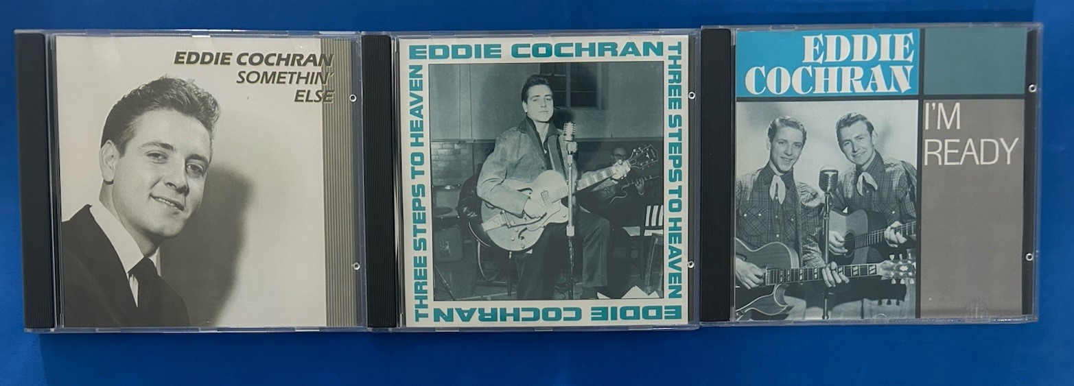 Eddie Cochran 3x CD Album  Collection Somethin' Else , I'm Ready , Three Steps..